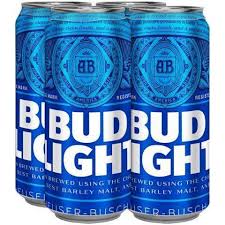 Bud Light American Lager Beer, 16 fl oz Cans, 4 pk