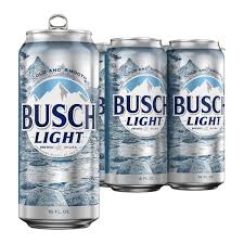 Busch Light American Lager Beer, 16 fl oz Cans, 4 pk
