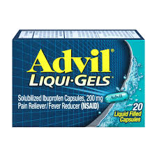 Advil Liqui-Gels Pain Reliever Fever Reducer, Ibuprofen 200mg Liquid Filled Capsules, 20 ct