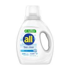 All Liquid Laundry Detergent, Free Clear, 30 Fluid Ounces, 24 Loads