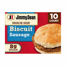 Jimmy Dean Snack Size Biscuit Breakfast Sandwiches with Sausage, 10 ct