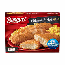 Banquet Chicken Strips, Frozen Meal, 8.9 oz