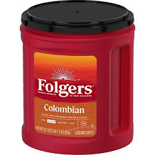 Folgers Colombian Ground Coffee, Medium Roast, 33.7 oz Canister