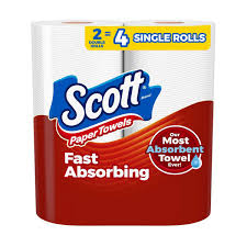 P9 Scott Paper Towels 2 rolls = 4
