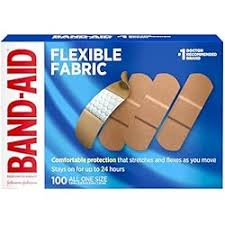 Band-Aid Brand Flexible Fabric Adhesive Bandages Asstd Sizes 100ct