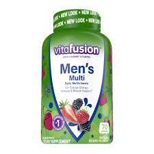 Vitafusion Multivites Gummy Berry, Peach &amp; Orange Flvrs 62ct