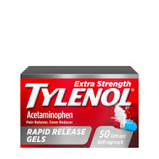 Tylenol Extra Strength Acetaminophen Rapid Release Gels, 24 ct