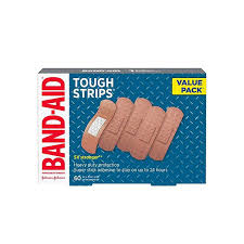 Band-Aid Brand Tough Strips Adhesive Bandage, All One Size, 60 ct