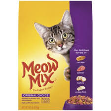 PT9 Meow Mix Original Choice Dry Cat Food Bag, 10 lb
