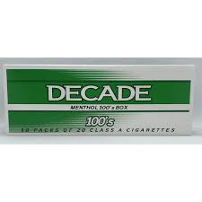 Decade Menthol Silver 100's Carton