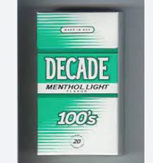 Decade Menthol Silver 100's Pack